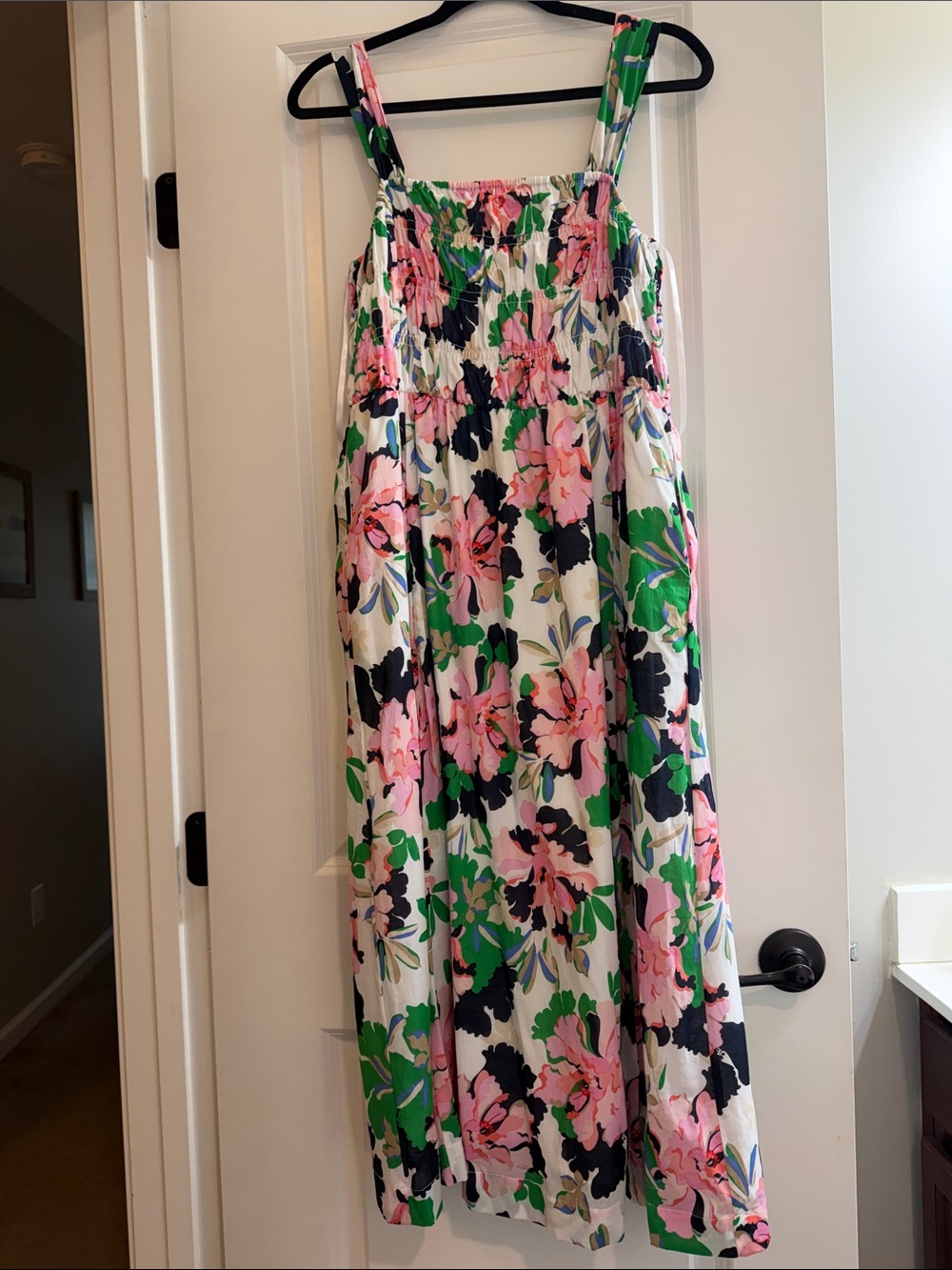 Tommy Hilfiger Floral multicolor Sundress with Pockets- Maxi